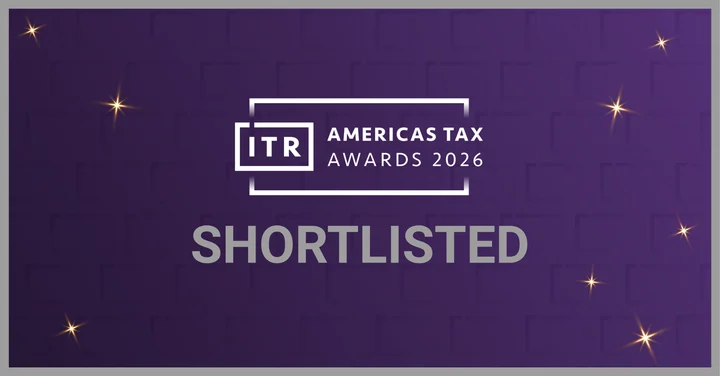 Sello oficial de finalista, ITR Americas Tax Awards 2026