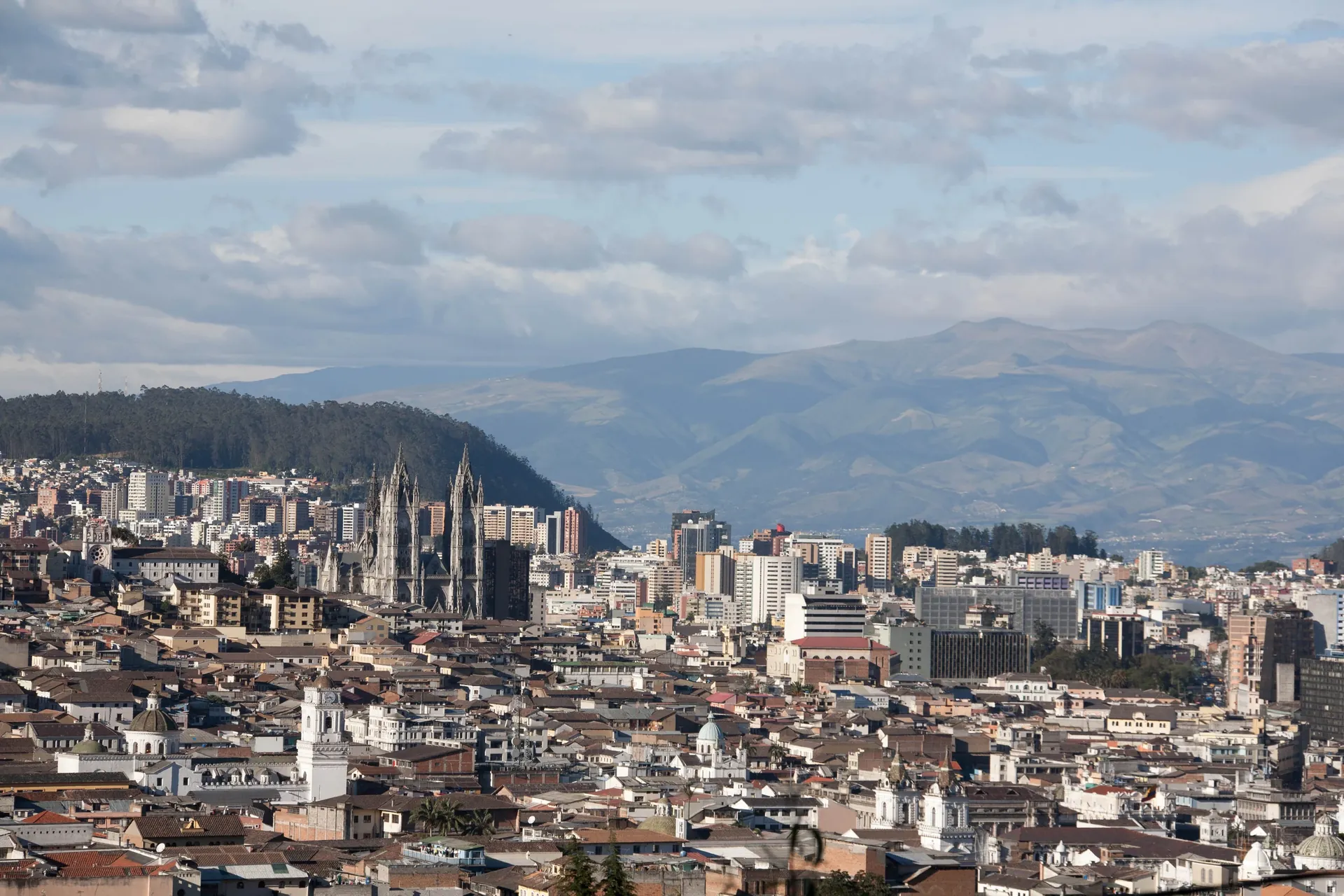 Vista panorámica de Quito